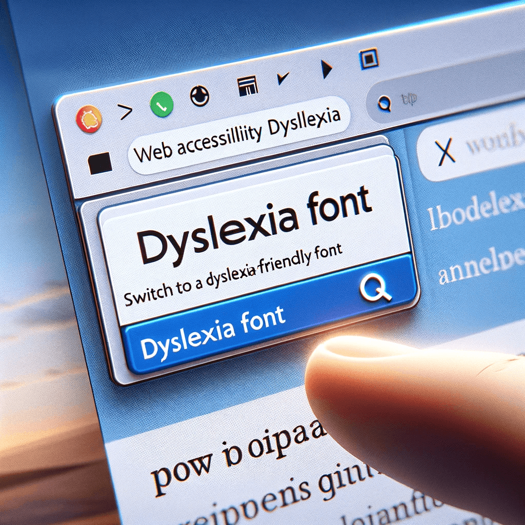 Dyslexia Font Button