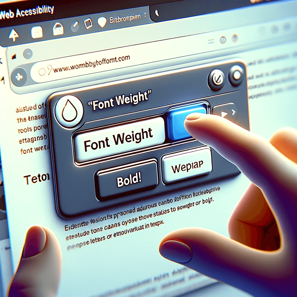 Font Weight Button