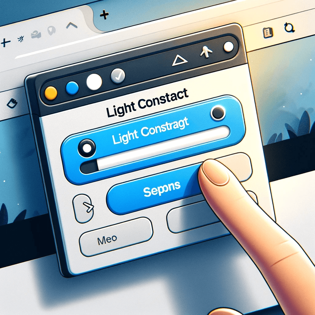 Light Contrast Button